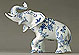 Traditional china figurine decorated with Blue onion, onion